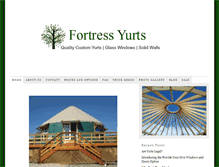 Tablet Screenshot of fortressyurts.com